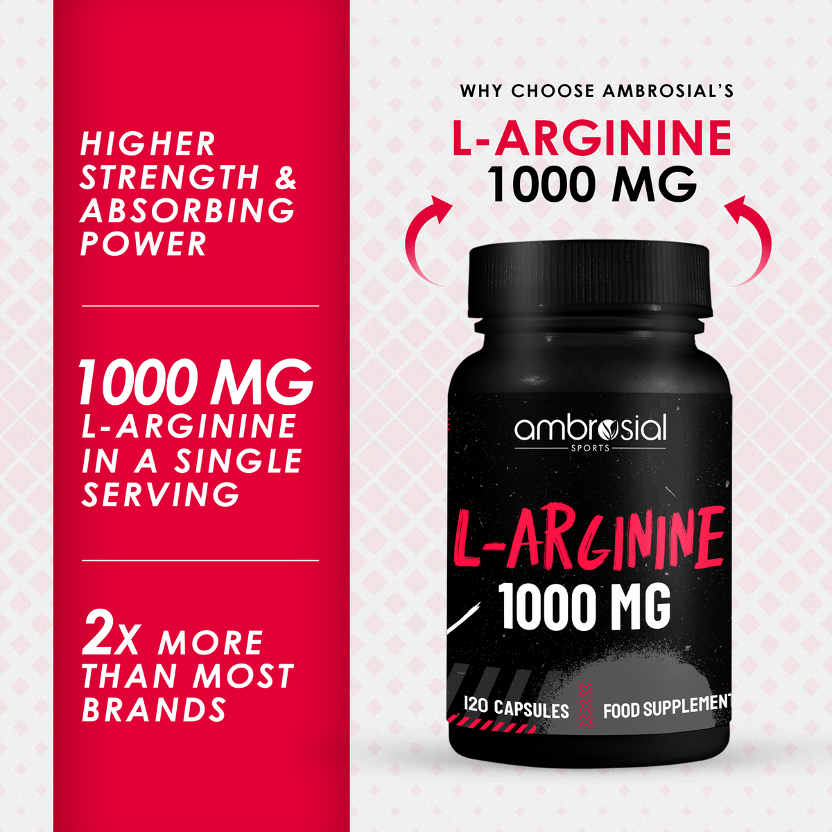 L-Arginine Amino Acid 1000mg