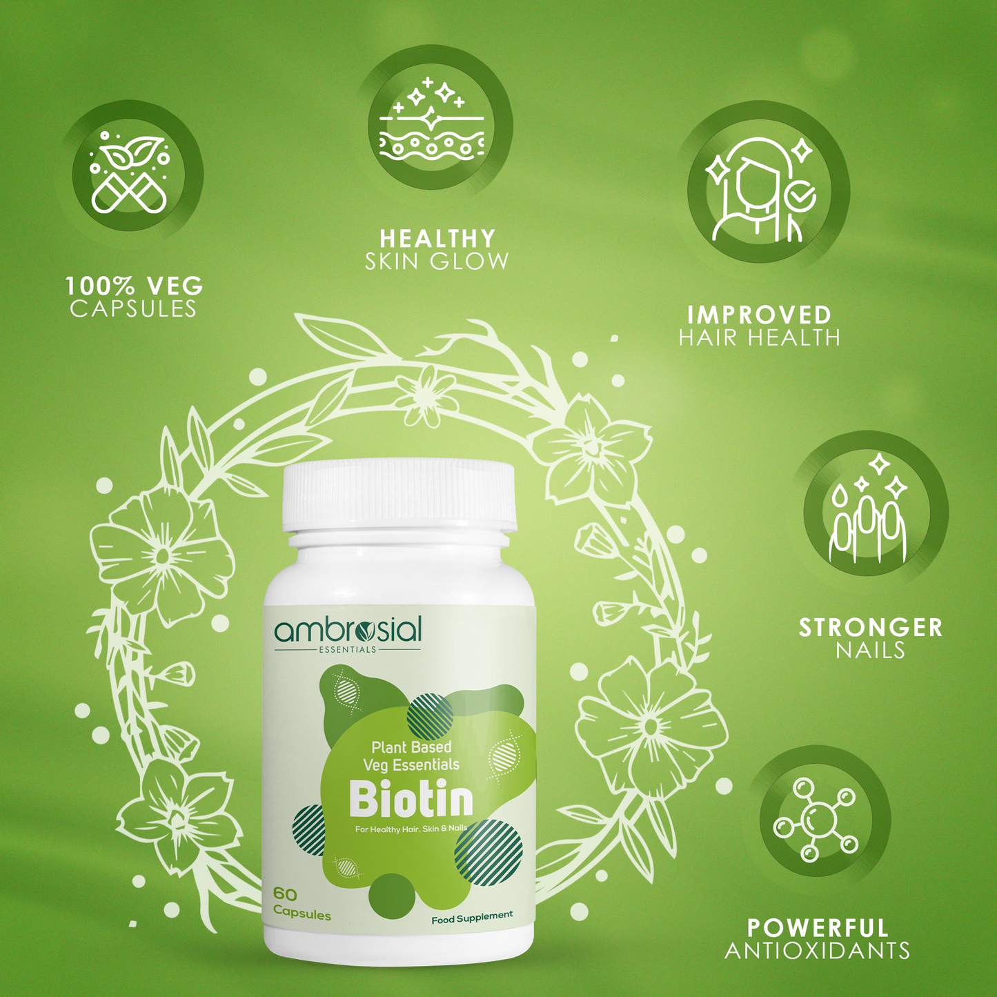 Biotin (Plant Based) 2500 mcg