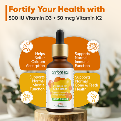 Ambrosial Vitamin D3 & K2 Drops 