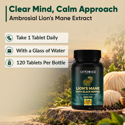Lion's Mane with Black Pepper - 2000 mg