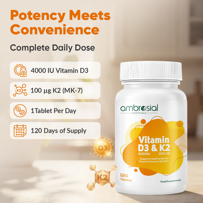 Vitamin D3 & K2 Tablets