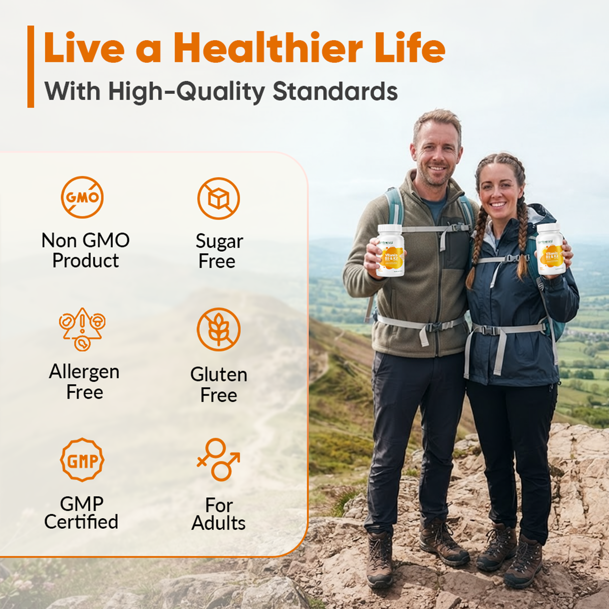 Vitamin D3 & K2 Tablets