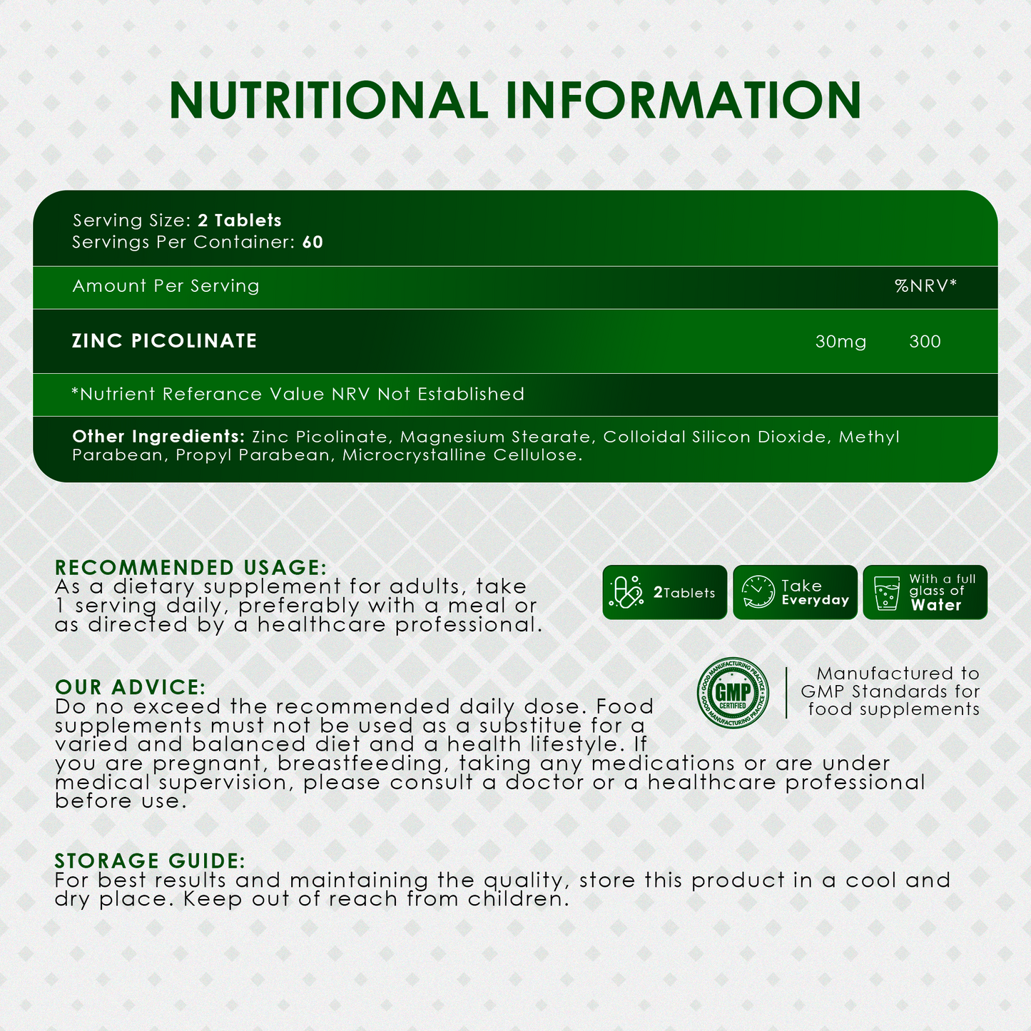 Zinc Picolinate 30 mg