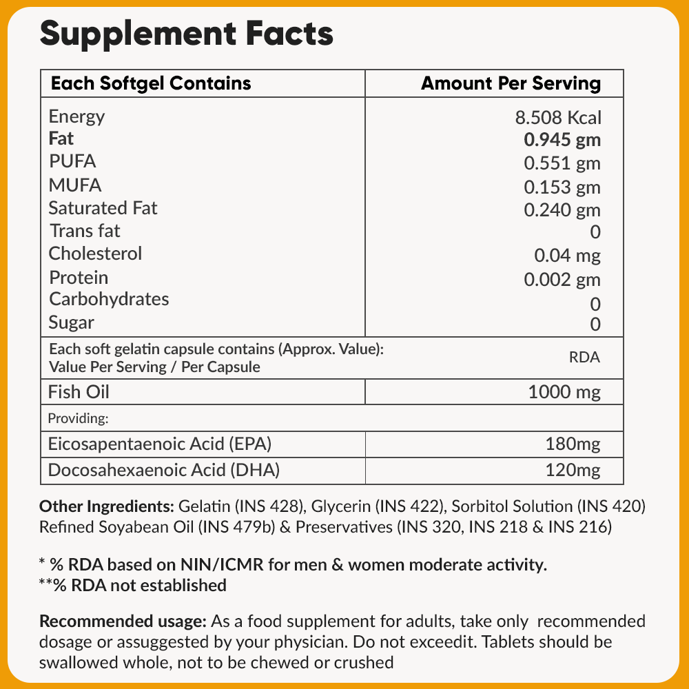 Omega 3 Fish Oil 
