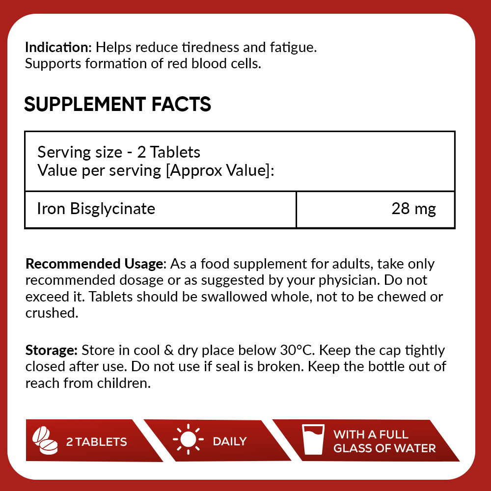 Iron Bisglycinate 28 mg