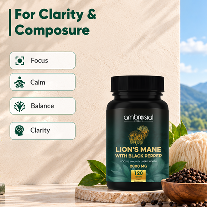 Lion's Mane with Black Pepper - 2000 mg