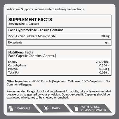 Zinc 30 mg 