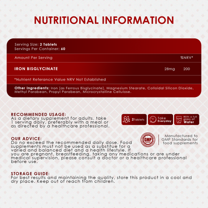 Iron Bisglycinate 28 mg