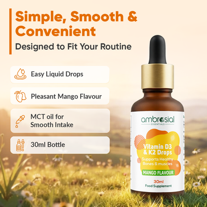 Ambrosial Vitamin D3 & K2 Drops 