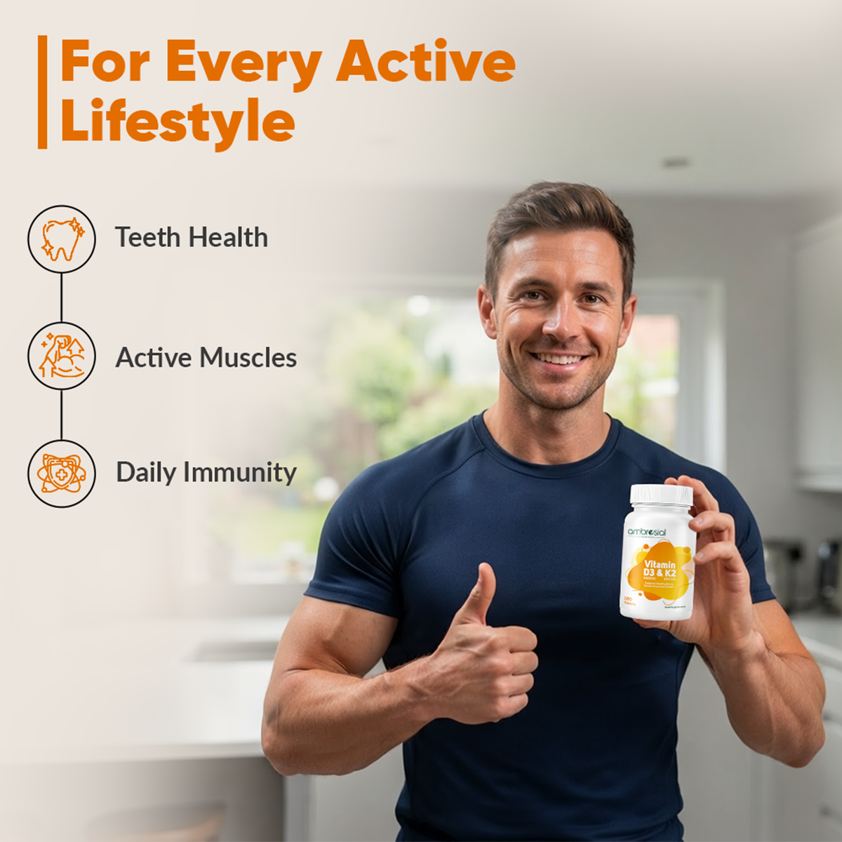 Vitamin D3 & K2 Tablets