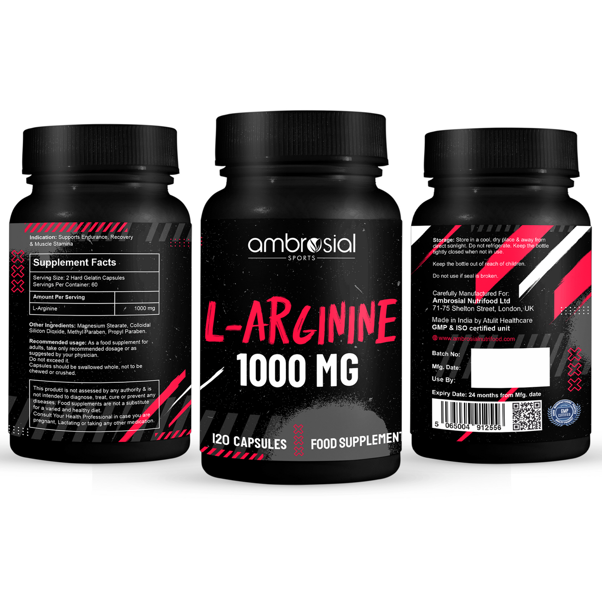 L-Arginine Amino Acid 1000mg