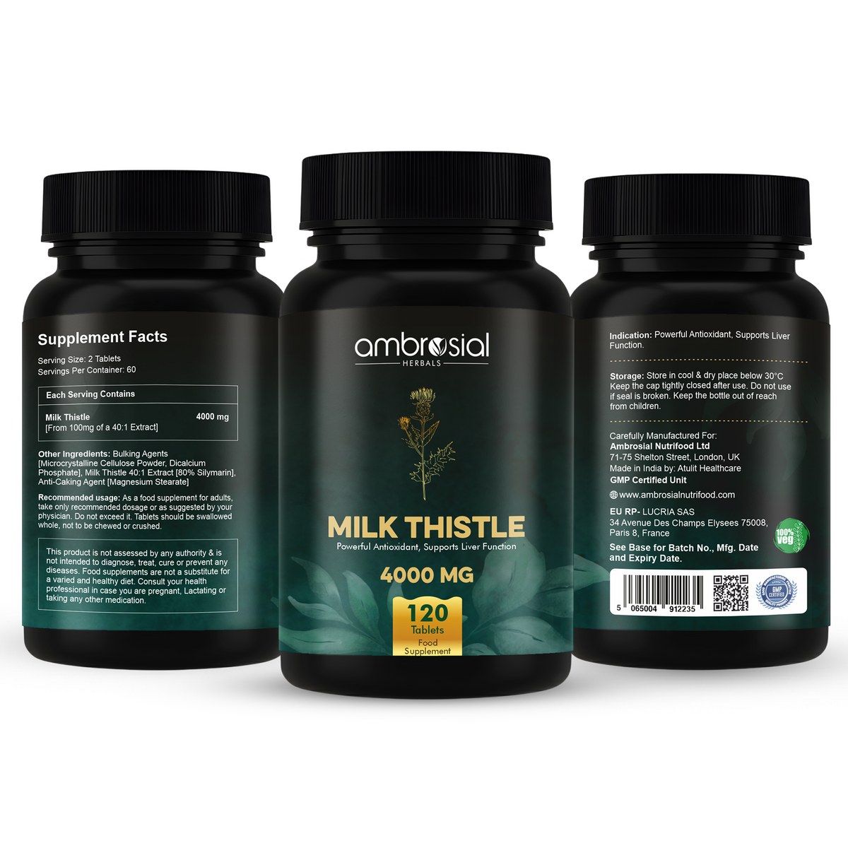 Ambrosial Milk Thistle 4000 MG 