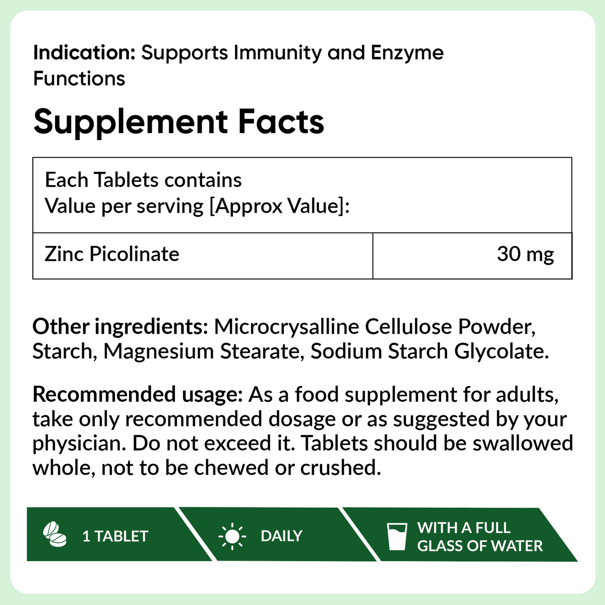 Zinc Picolinate 30 mg