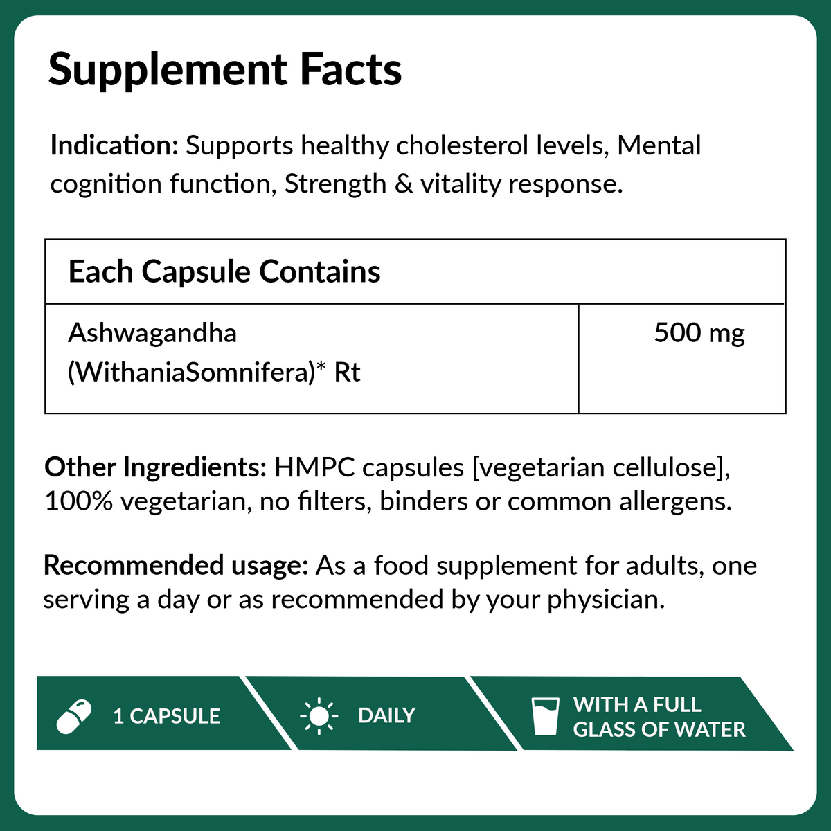 Ashwagandha 500 mg 