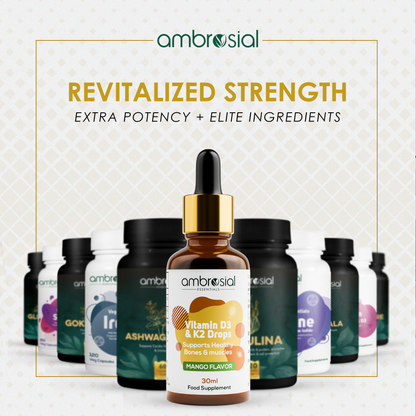 Ambrosial Vitamin D3 & K2 Drops 