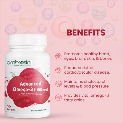 Ambrosial Advanced Omega 3 tablets benefits