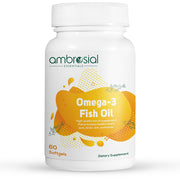 Ambrosial Omega 3 fish Oil Capsules Jar