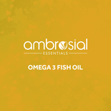 Ambrosial Omega 3 fish oil text